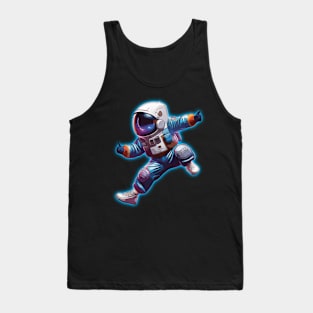 Funny Astronaut Dancing In Space Tank Top